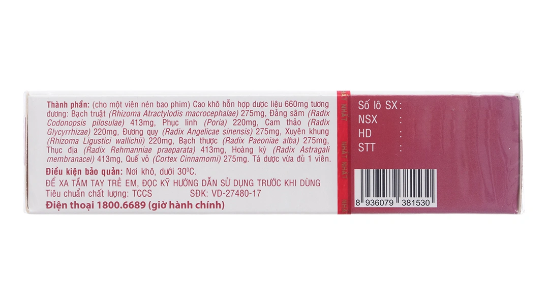 Thập Toàn Đại Bổ Nhất Nhất bồi bổ cơ thể, tăng đề kháng hộp 20 viên - 2