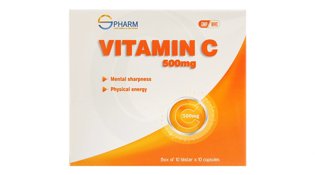 Vitamin C Spharm 500mg phòng và trị thiếu vitamin C (10 vỉ x 10 viên) - 1
