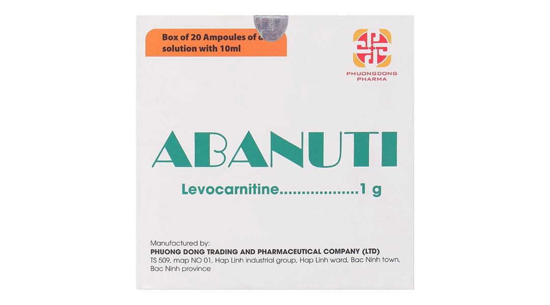 Dung dịch uống Abanuti 1g trị thiếu Carnitine (20 ống x 10ml) - 2