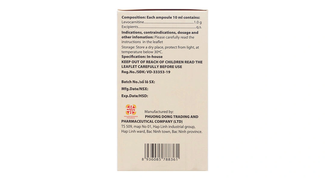 Dung dịch uống Abanuti 1g trị thiếu Carnitine (20 ống x 10ml) - 4