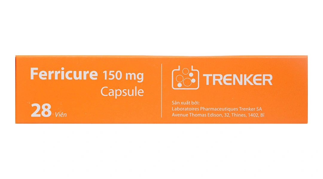 Ferricure 150mg Capsule trị tình trạng thiếu hụt sắt, thiếu máu do sắt (2 vỉ x 14 viên) - 4