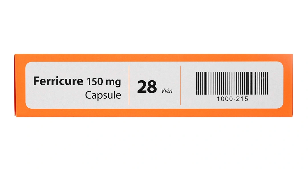 Ferricure 150mg Capsule trị tình trạng thiếu hụt sắt, thiếu máu do sắt (2 vỉ x 14 viên) - 5