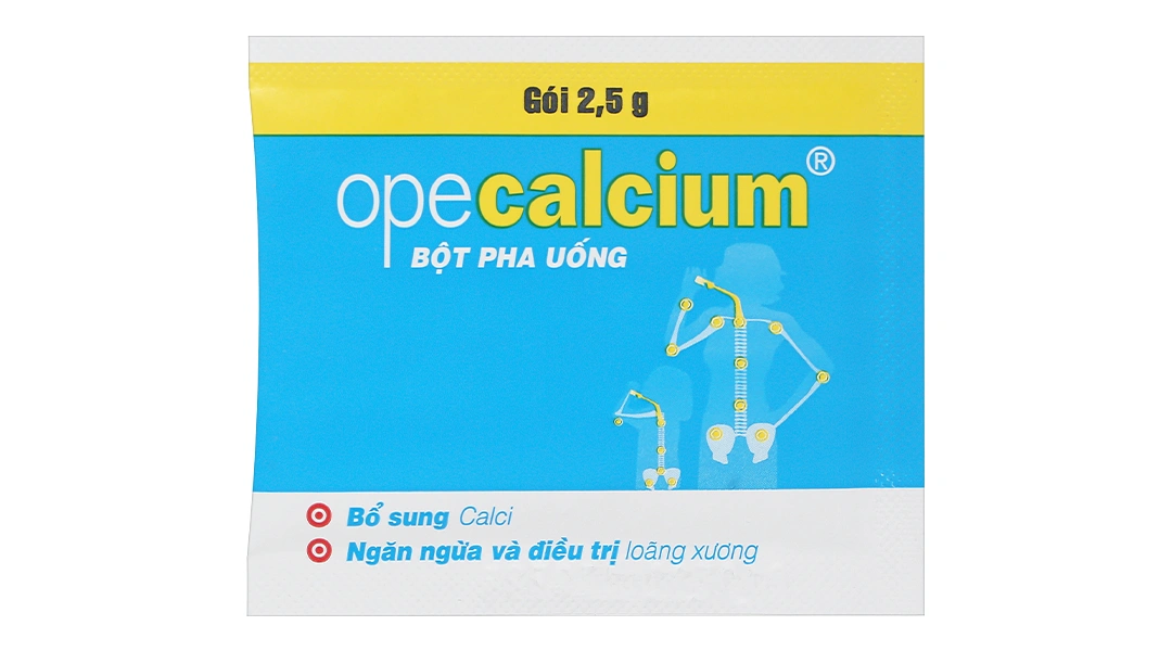 Thuốc bột Opecalcium bổ sung Calci và vitamin D3, ngừa loãng xương (20 gói x 2.5g) - 5