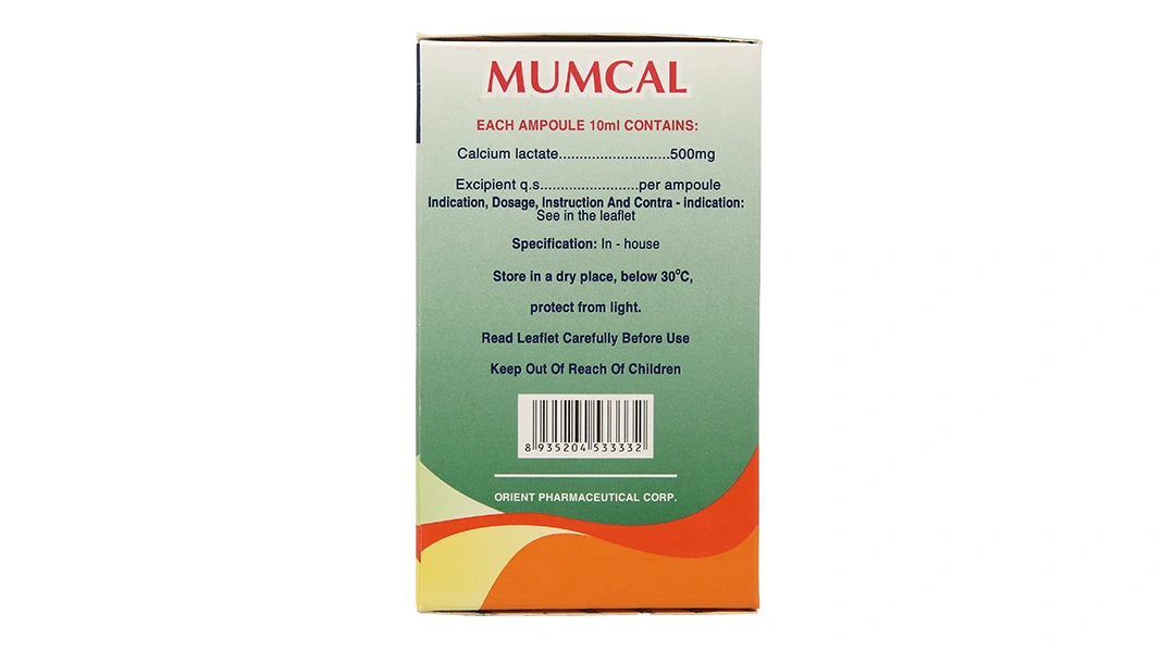 Dung dịch uống Mumcal 500mg/10ml bổ sung và ngừa giảm canxi (20 ống x 10ml) - 3