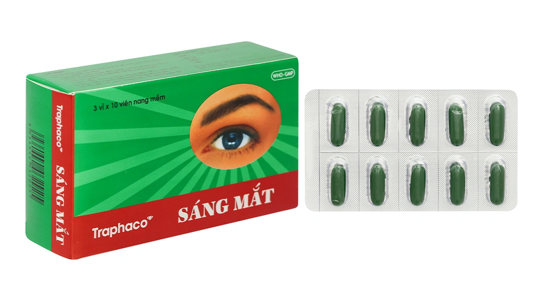 Sáng Mắt Traphaco phòng và trị các bệnh lý về mắt (3 vỉ x 10 viên) - 