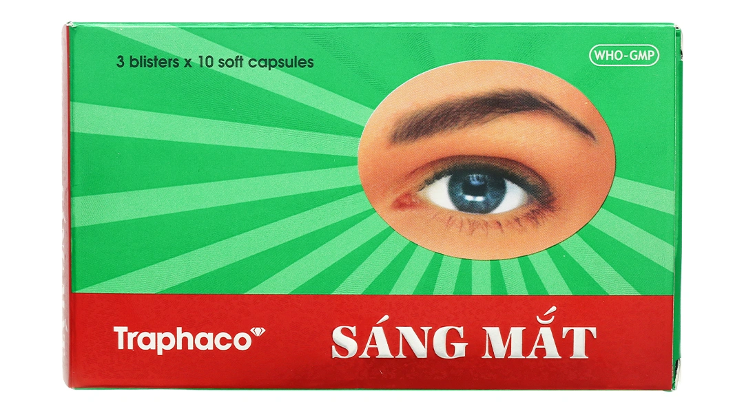 Sáng Mắt Traphaco phòng và trị các bệnh lý về mắt (3 vỉ x 10 viên) - 1