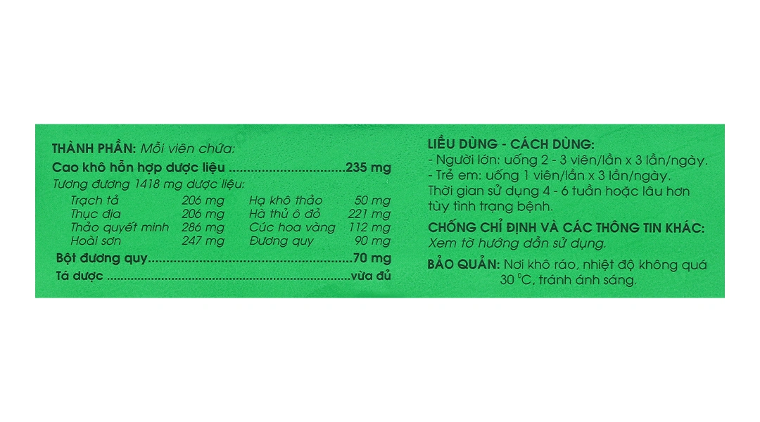 Sáng Mắt Traphaco phòng và trị các bệnh lý về mắt (3 vỉ x 10 viên) - 5