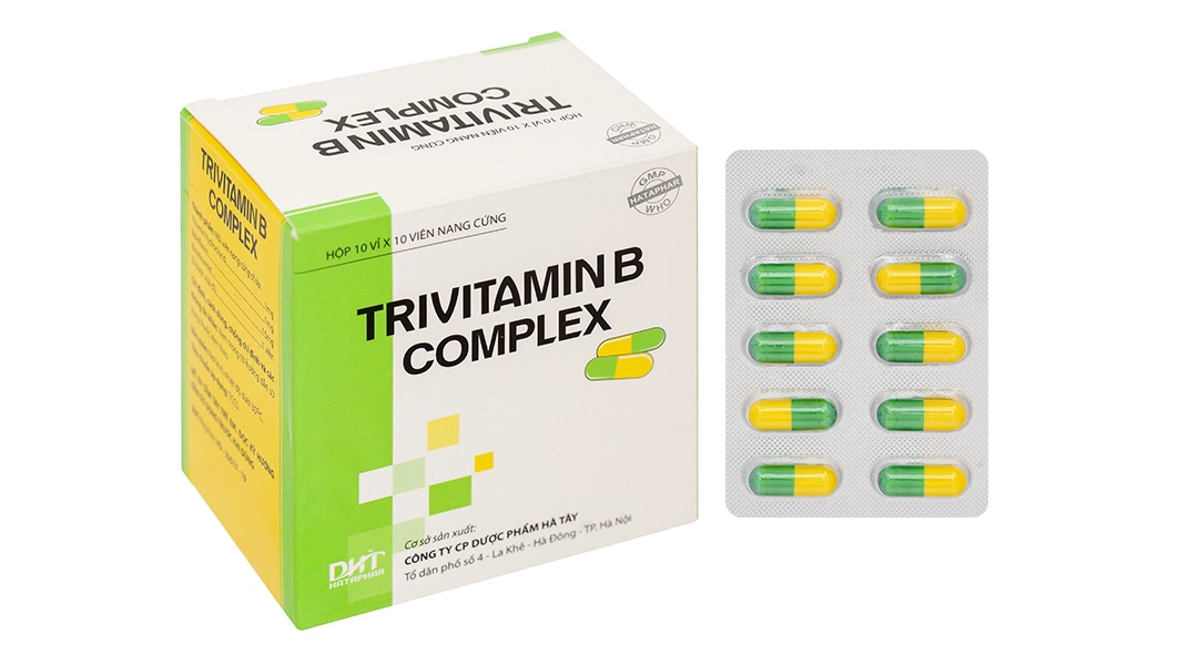 Trivitamin B Complex phòng và trị thiếu hụt vitamin nhóm B (10 vỉ x 10 viên) - 