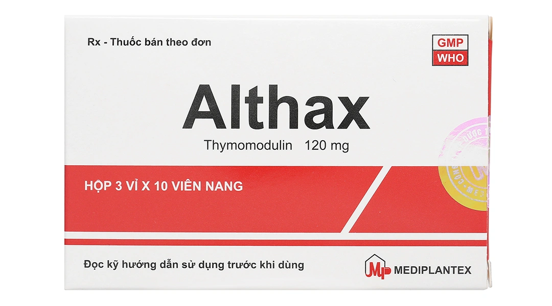 Althax 120mg hỗ trợ điều trị viêm mũi dị ứng, nhiễm khuẩn hô hấp (3 vỉ x 10 viên) - 1
