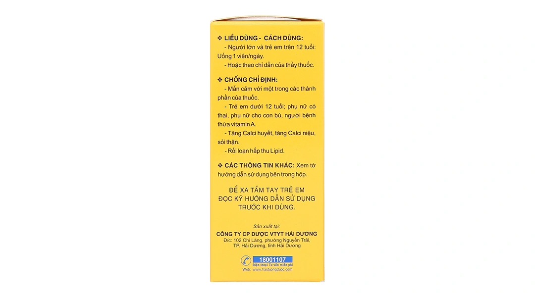 Vitamin A-D trị các triệu chứng do thiếu vitamin A, D (5 vỉ x 10 viên) - 2