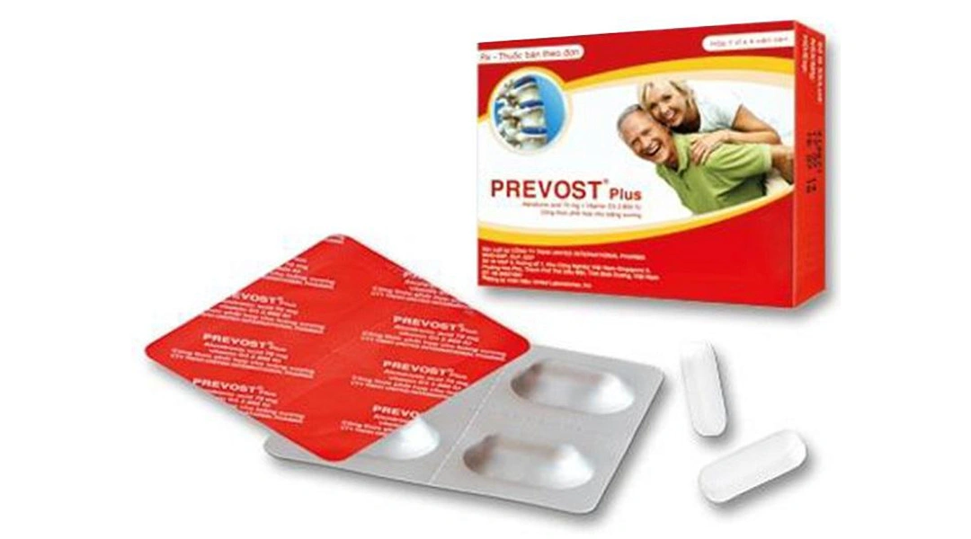 Prevost Plus 70mg/2800UI điều trị loãng xương (1 vỉ x 4 viên) - 