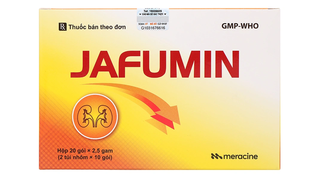Thuốc cốm Jafumin cung cấp các axit amin trong suy thận mạn tính (20 gói x 2.5g) - 1