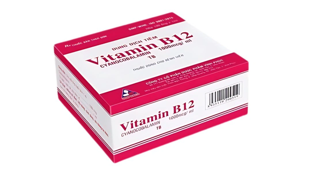 Dung dịch tiêm Vitamin B12 Vinphaco 1000mcg/ml điều trị trường hợp thiếu máu (100 ống x 1ml) - 1