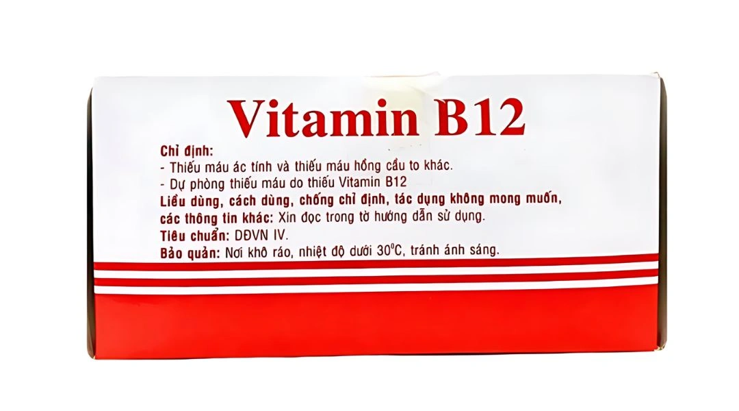 Dung dịch tiêm Vitamin B12 Vinphaco 1000mcg/ml điều trị trường hợp thiếu máu (100 ống x 1ml) - 3