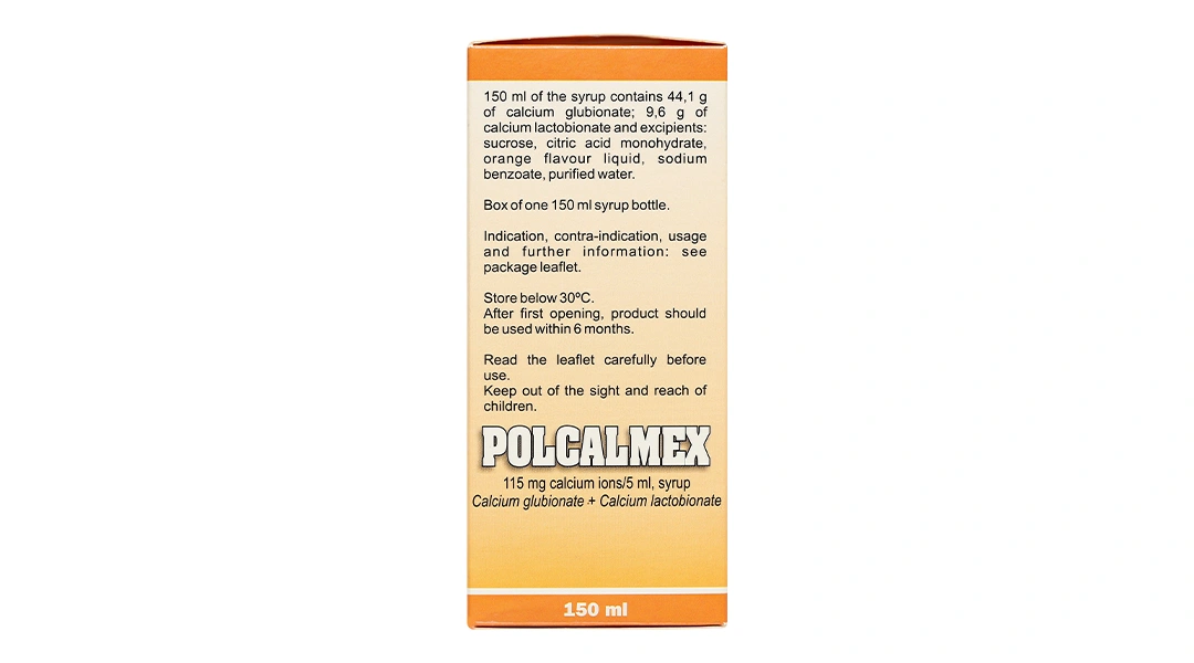 Siro Polcalmex vị cam bổ sung Canxi chai 150ml - 3