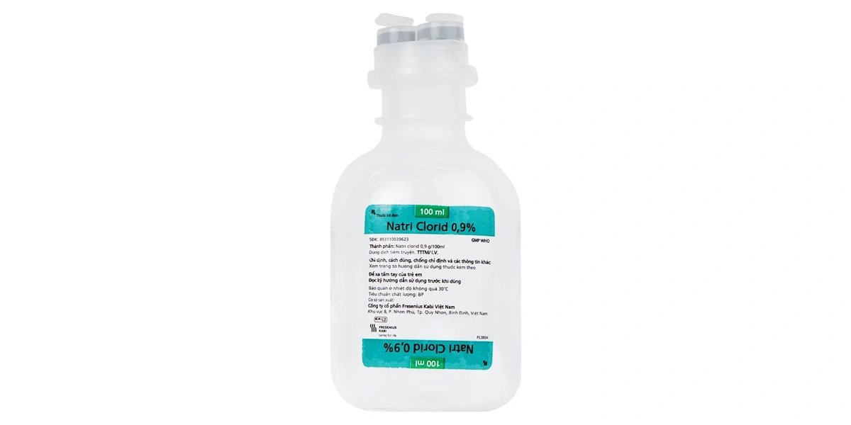 Dịch truyền Natri Clorid 0,9% Fresenius Kabi bổ sung muối và nước chai 100ml - 