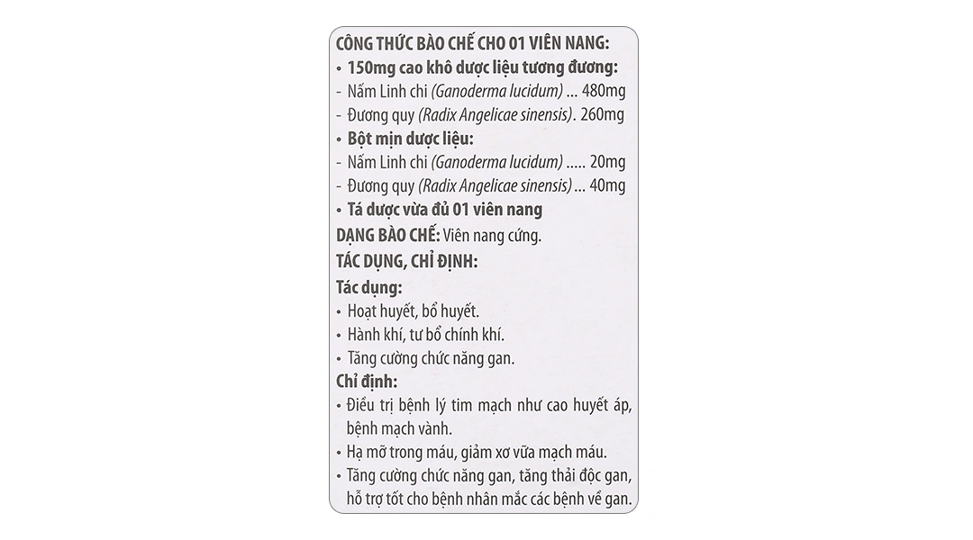 Linh Chi-F điều hòa huyết áp, giảm mỡ trong máu lọ 40 viên - 4