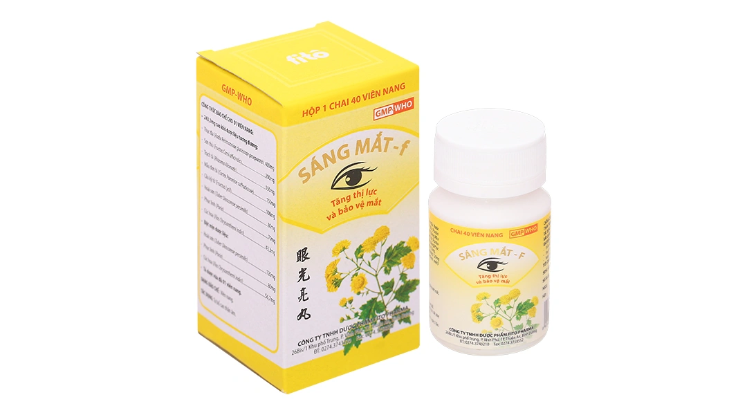 Sáng mắt - f tăng thị lực và bảo vệ mắt chai 40 viên - 