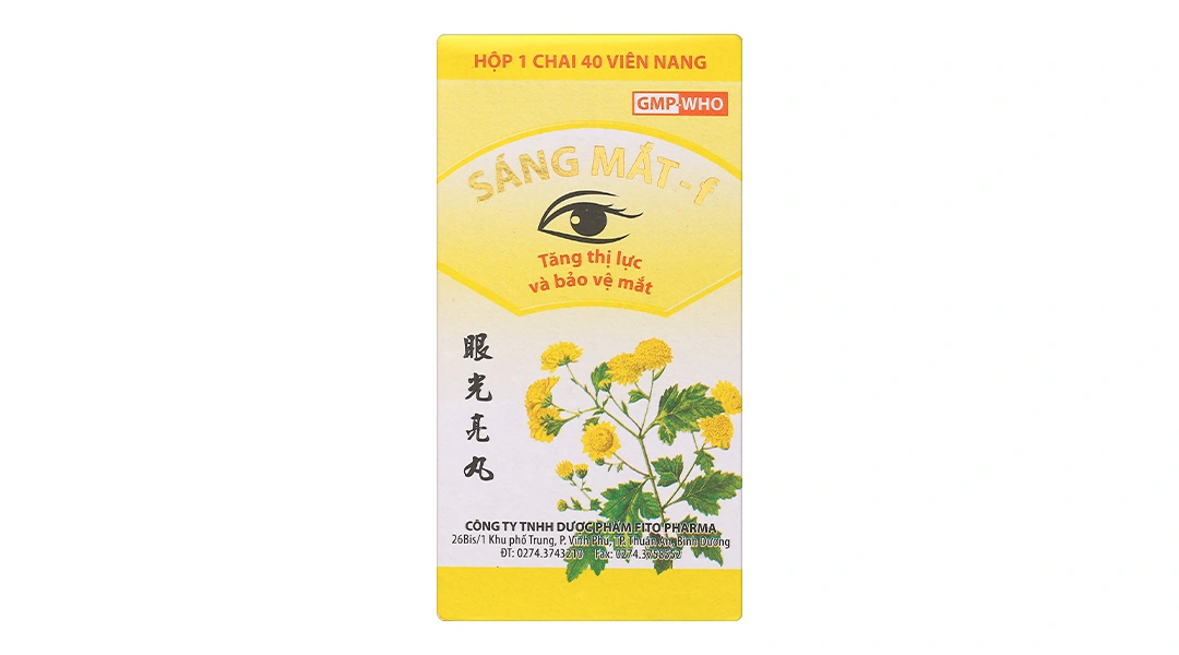 Sáng mắt - f tăng thị lực và bảo vệ mắt chai 40 viên - 1
