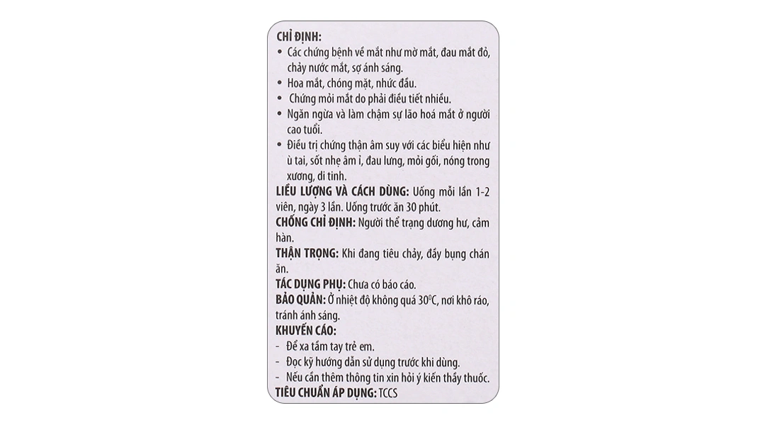 Sáng mắt - f tăng thị lực và bảo vệ mắt chai 40 viên - 4