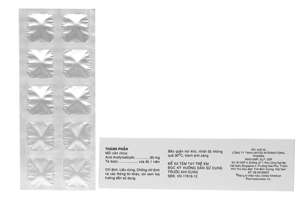 Aspilets EC 80mg phòng và trị huyết khối (10 vỉ x 10 viên) - 2