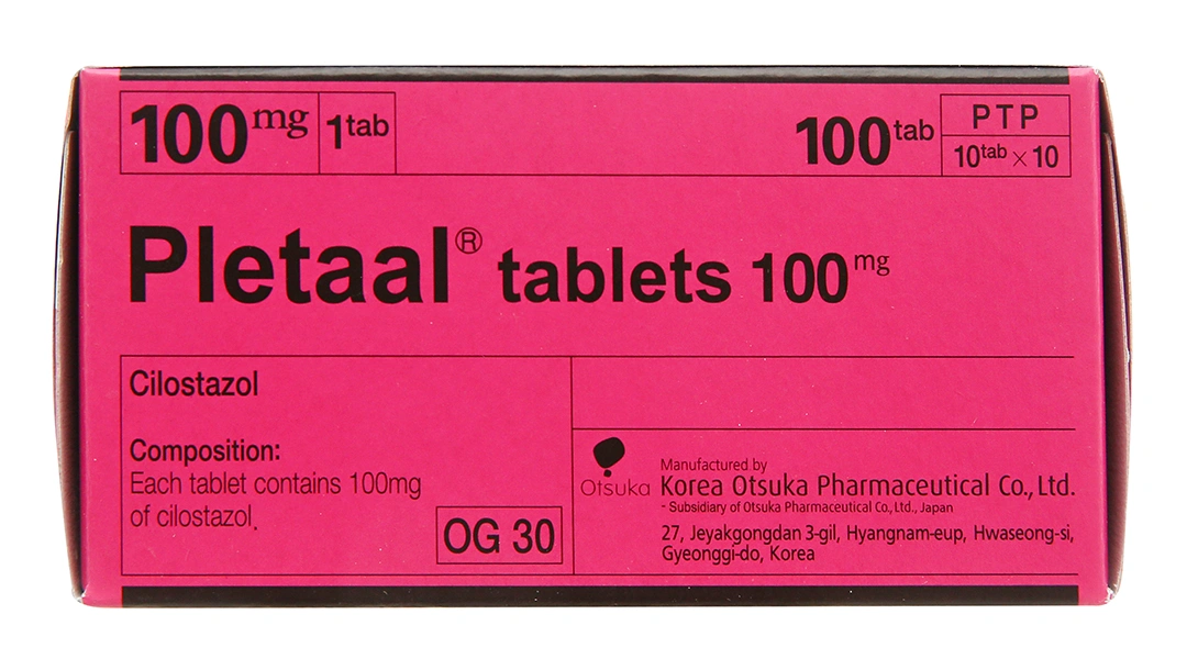 Pletaal Tablets 100mg trị thiếu máu cục bộ (10 vỉ x 10 viên) - 1