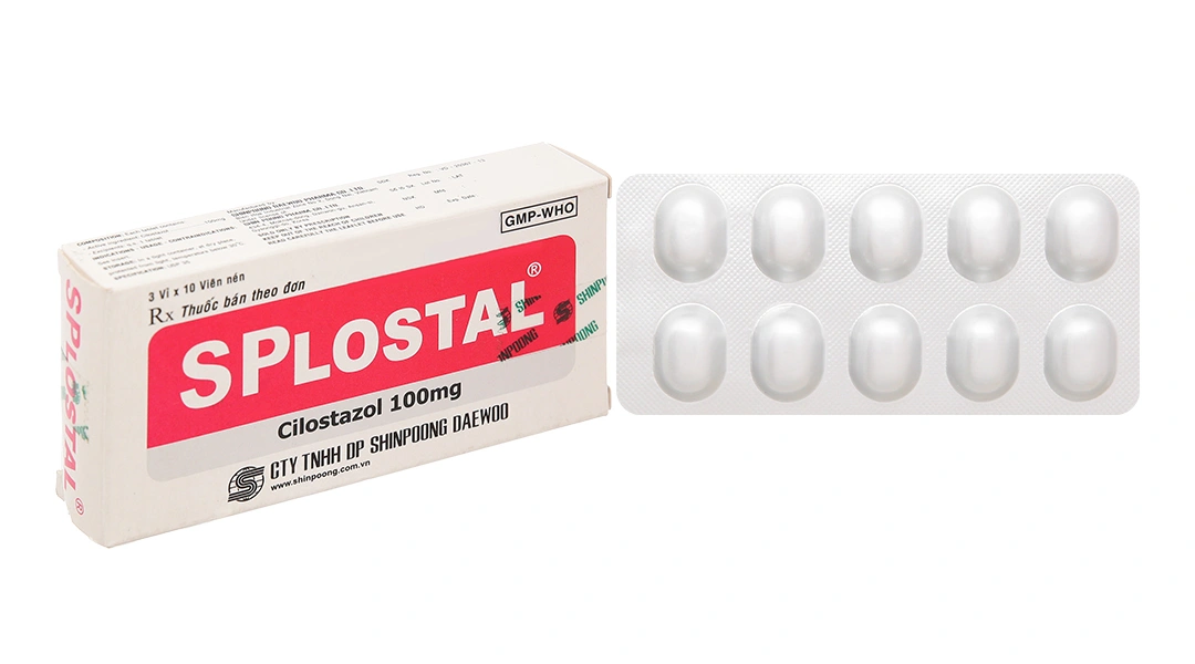 SPLostal 100mg phòng và trị huyết khối (3 vỉ x 10 viên) - 