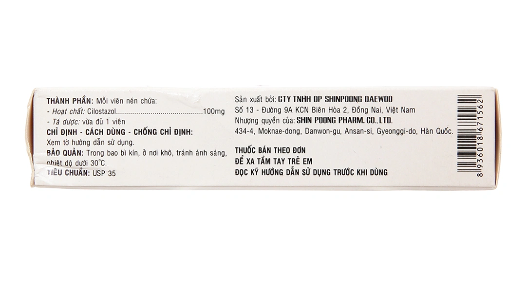 SPLostal 100mg phòng và trị huyết khối (3 vỉ x 10 viên) - 2