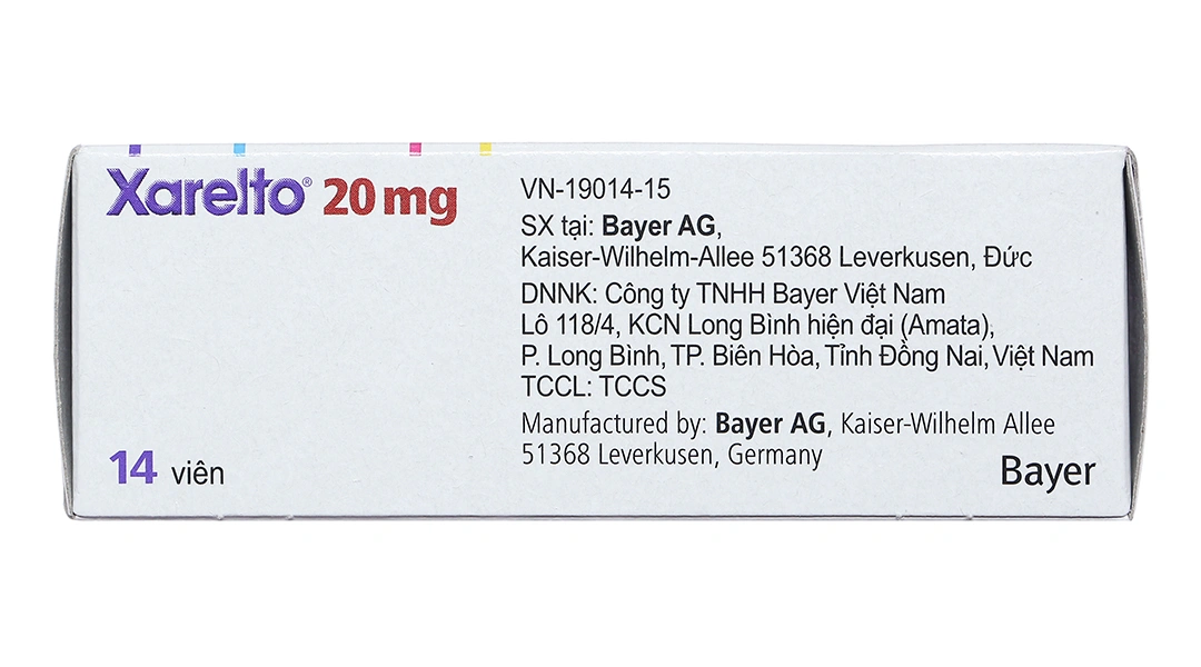 Xarelto 20mg phòng và trị huyết khối (1 vỉ x 14 viên) - 2