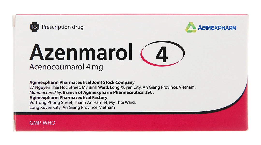 Azenmarol 4 phòng và trị huyết khối (10 vỉ x 10 viên) - 1