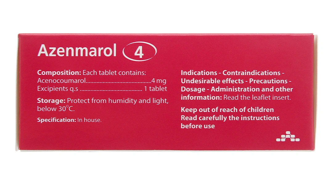 Azenmarol 4 phòng và trị huyết khối (10 vỉ x 10 viên) - 3