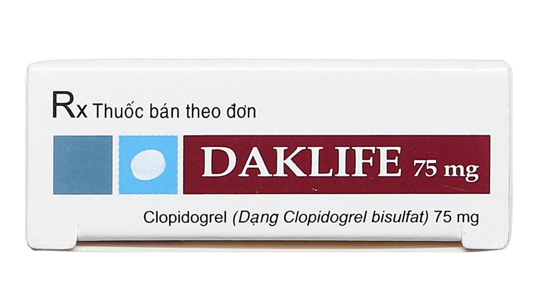 Daklife 75mg phòng và trị huyết khối (3 vỉ x 10 viên) - 5
