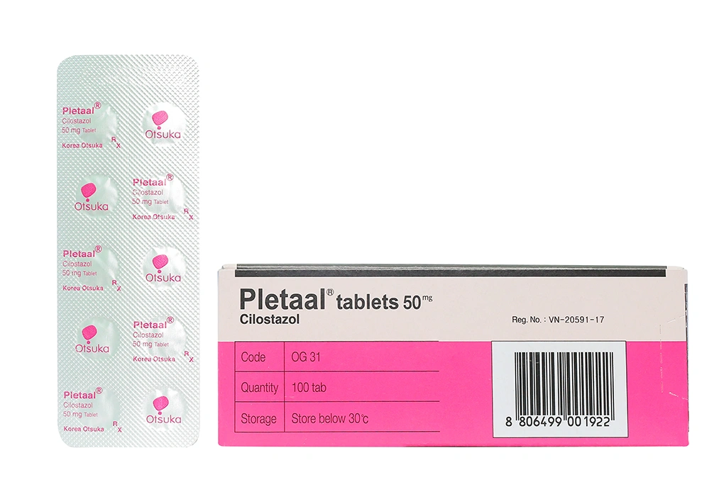 Pletaal Tablets 50mg trị thiếu máu cục bộ (10 vỉ x 10 viên) - 3