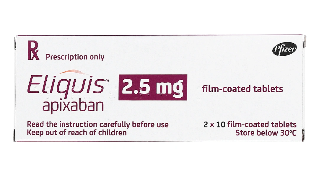 Eliquis 2.5mg phòng ngừa đột quỵ, tắc tĩnh mạch phổi (2 vỉ x 10 viên) - 2