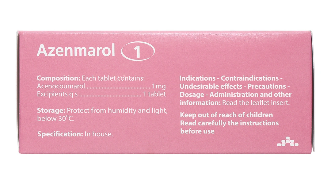 Azenmarol 1 dự phòng biến chứng huyết khối tắc mạch (10 vỉ x 10 viên) - 3