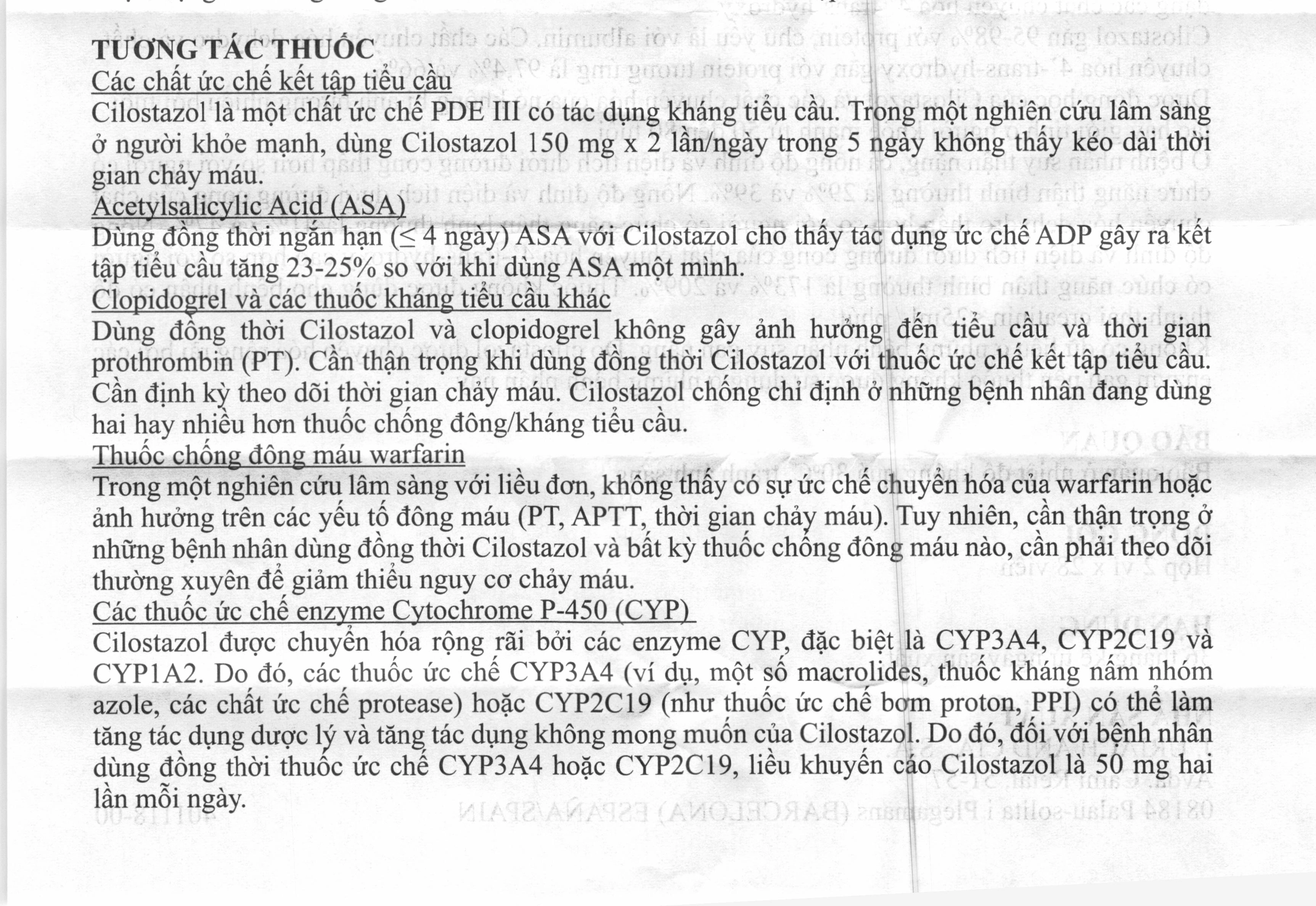 Pletaz 100mg tablets trị bệnh lý đau cách hồi ở chân (2 vỉ x 28 viên) - 5