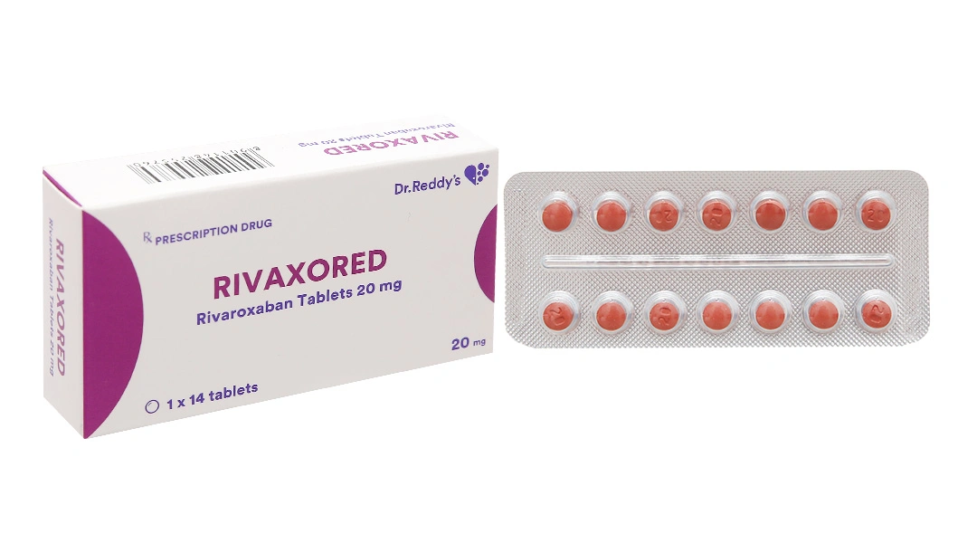 Rivaxored 20mg phòng ngừa đột quỵ (1 vỉ x 14 viên) - 