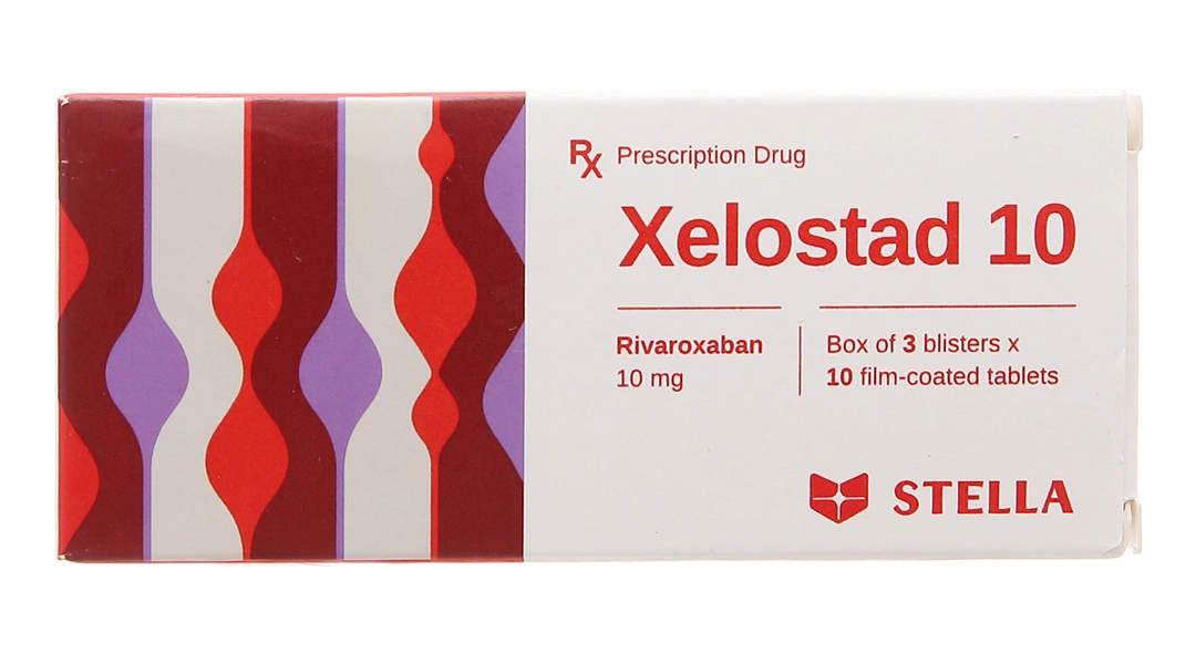 Xelostad 10 phòng và trị huyết khối (3 vỉ x 10 viên) - 1