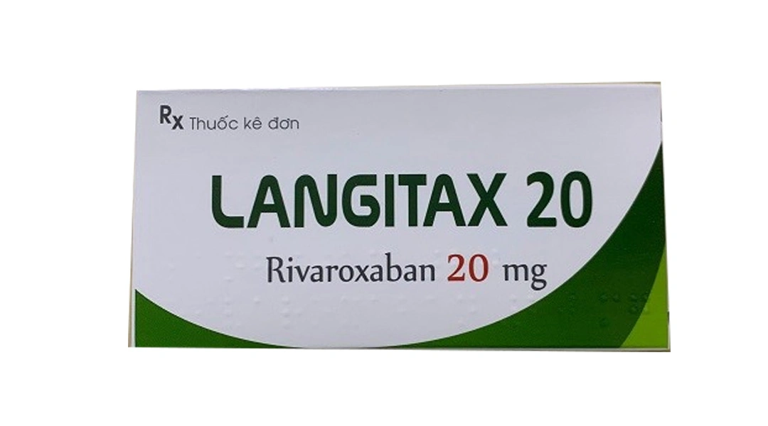 Langitax 20mg trị huyết khối tĩnh mạch sâu, thuyên tắc phổi (2 vỉ x 7 viên) - 