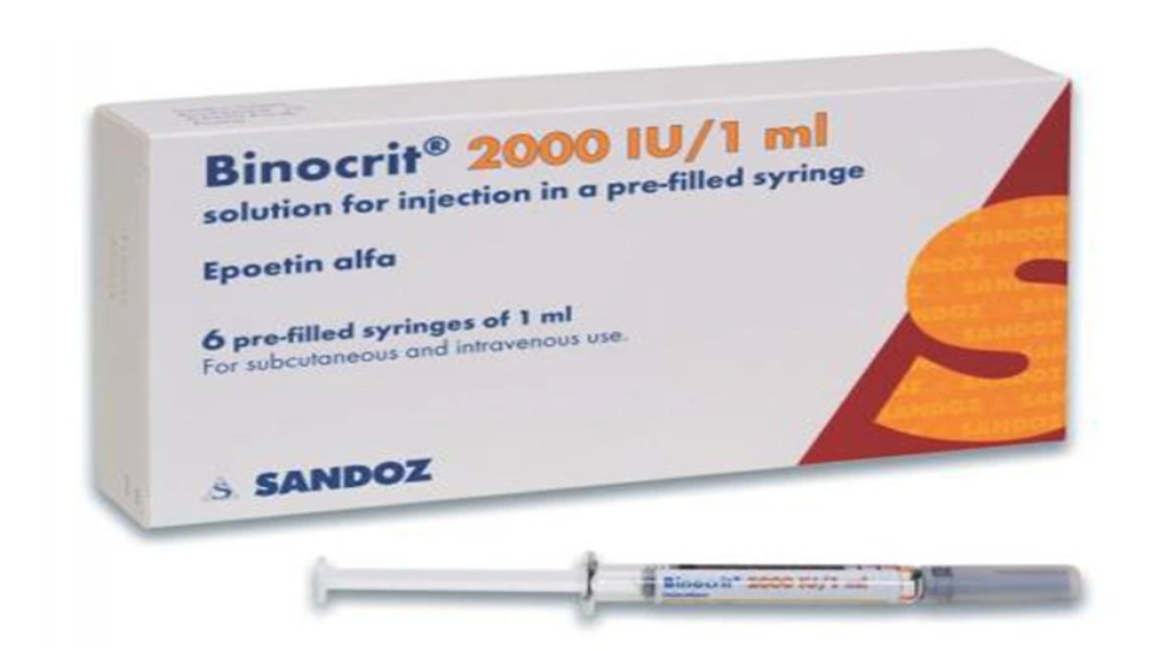 Dung dịch tiêm Binocrit 2000IU/1 ml trị bệnh thiếu máu (6 bơm tiêm x 1ml) - 