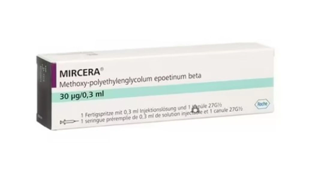 Dung dịch tiêm Mircera 30μg/0,3ml trị thiếu máu do bệnh thận mạn bơm tiêm 0,3ml - 