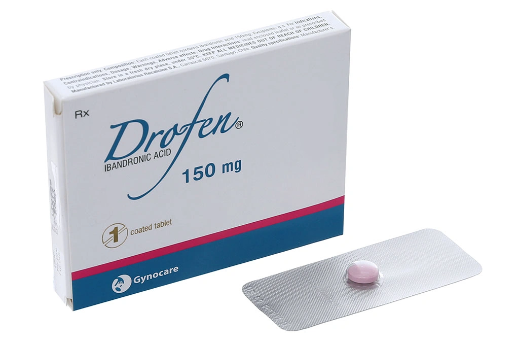 Drofen 150mg trị loãng xương (1 vỉ x 1 viên) - 