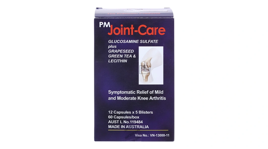 PM Joint-Care giảm triệu chứng thoái hóa khớp nhẹ và trung bình (5 vỉ x 12 viên) - 1