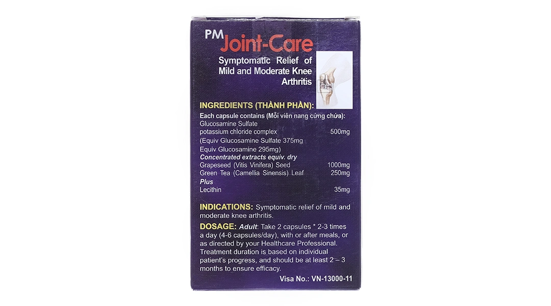 PM Joint-Care giảm triệu chứng thoái hóa khớp nhẹ và trung bình (5 vỉ x 12 viên) - 2