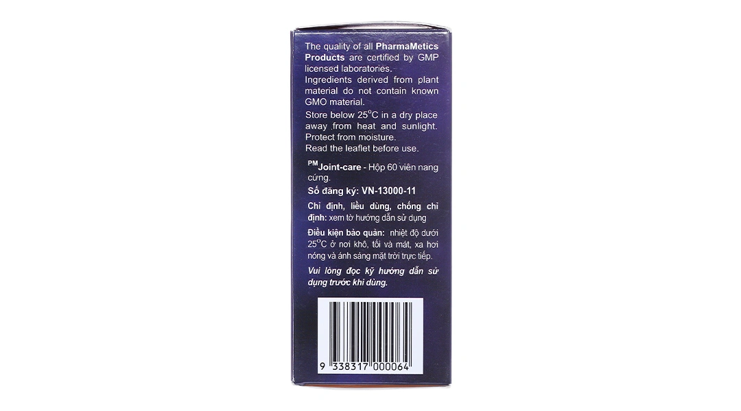 PM Joint-Care giảm triệu chứng thoái hóa khớp nhẹ và trung bình (5 vỉ x 12 viên) - 4