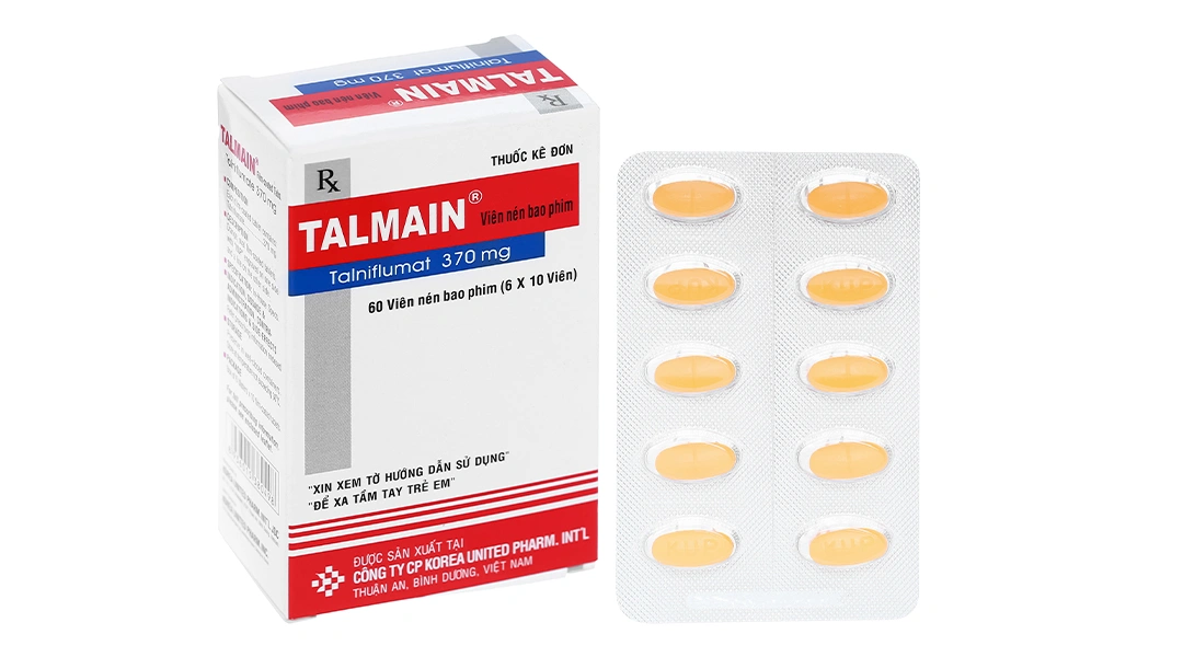 Talmain 370mg trị viêm xương khớp (6 vỉ x 10 viên) - 