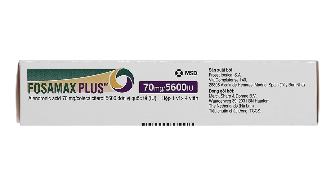 Fosamax Plus 70mg/5600IU trị loãng xương (1 vỉ x 4 viên) - 3