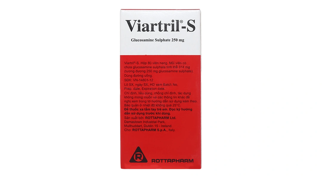 Viartril-S 250mg giảm triệu chứng thoái hóa khớp lọ 80 viên - 1