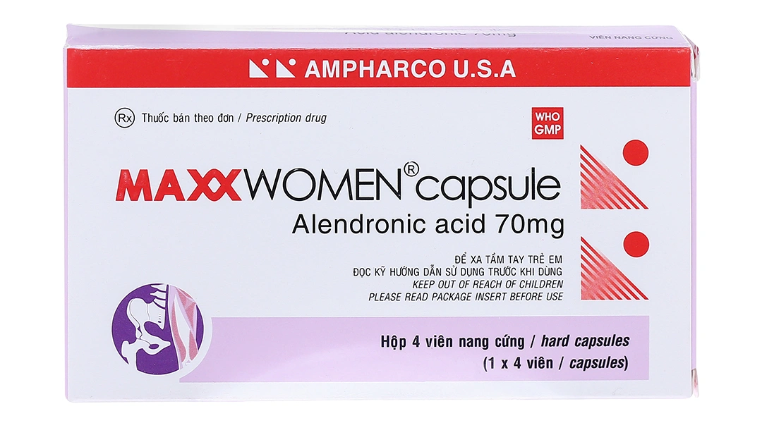 Maxx Women Capsule 70mg trị loãng xương (1 vỉ x 4 viên) - 1