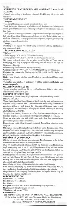 Diacerein TNP 50mg trị thoái hóa khớp hông hoặc gối (3 vỉ x 10 viên) - 4